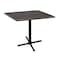 Holland Bar Stool Co 36" Tall In/Outdoor All-Season Table, 36" x 36" Square Charcoal Top OD211-3036BWOD36SQChar - alternate 1